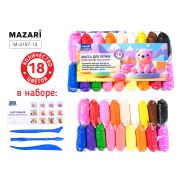 Масса суперлегкая 18цв.*12г M-4197-18 + 3 стека