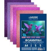Набор фоамирана А4 2мм 5л. 5цв. с блетк. «deVENTE.HOBBY CREATIVE. Оттенки сиреневого» 8112413