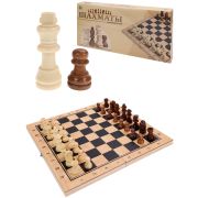 Шахматы дерев. 29х14.5х3см фигуры дерево, в коробке (Арт. ИН-4132)