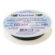 Проволока для бисера металл DG-025 d 0.25 мм 10 м  ±0.5 м №05 зеленый