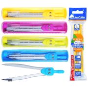 Циркуль  с грифелем,ПВХ чехол,европодвес 8018A J.Otten /1 /24