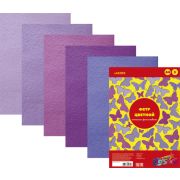 Набор листов фетра А4 5цв.,5л. deVente 8040688 оттенки фиолетового 2мм