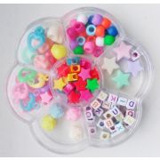 Набор бусин Цветок AN-24 7 видов, d=7см