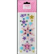 Стразы самоклеящиеся 8004014 'deVENTE. Звезды' акрил.,карточка 75x180 мм