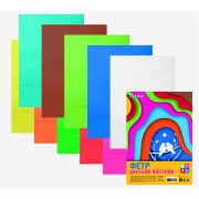 Набор листов фетра А4 10цв 10л «deVENTE. Яркие цвета» , толщина 1,5 мм, пластиковый пакет