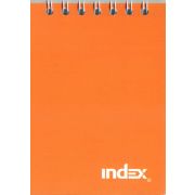 Блокнот А7 гребень 40л. INDEX INLcp-7/40op оранж.