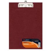 Планшет с верхним зажимом, с держателем для ручки, А4, PVC, бордовый
