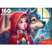 Пазлы 160эл. ПУ160-3187 Портрет Красной Шапочки и волк