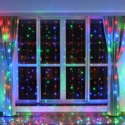 Э/гирлянда «Занавес» LED 192 л. 2*2 м цветной LG-75