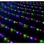 Э/гирлянда «Дождь» 671641 Ш:2 м, В:3 м, нить силикон, LED-800-220V, контр. 8 р, МУЛЬТИ