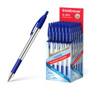 Ручка шарик. Erich Krause R-301\46758 Classic Matic&Grip 1мм синяя