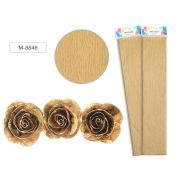 Бумага цветн. крепиров. 50*250см М-8848 золотистая