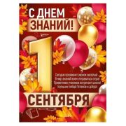 Плакат А2 «С Днем знаний! 1 Сентября» 22,215,00