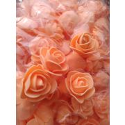 Розочки декор. из фоамирана Оранжевые d=4-5см набор 10шт