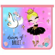 Папка А5 молния сверху 88407 Балерина
