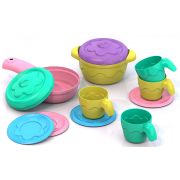 Набор посуды Шкода кастр.+сковор.+2 крыш.+4 чаш.+4 блюдца