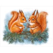 Плакат А3 92,853,00 «Белки на ветке»