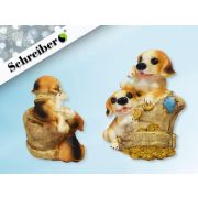 Копилка Две СОБАЧКИ, полистоун S 8021