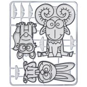 Трафарет д/рис красками по стеклу «Баран и компания» 26С 1610-08