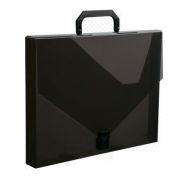 Портфель пластик А4 1отд. «Proff. Next» 35мм с замком 0,90мм дымчатый полупрозр. SB2033TW-14