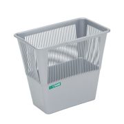 Корзина прямоугольная 12л серая КР32