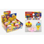 Набор ластиков 3 шт. «deVENTE. Sweets» 8030905 синт.каучук