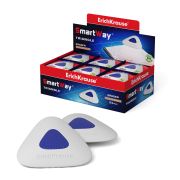Ластик «ErichKrause®» Smart Triangle 45551 (в пакете с европодвесом) белый 45мм