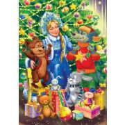 Мозайка мягкая А4 Зимняя красавица и зверушки (Арт. М-1311)