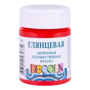 Краска акрил. Красная 50мл Декола глянцевый 2928331