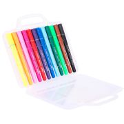 Фломастеры 12цв. DELI EC10604  U-touch,  трехгр смываемые в пласт. упаковке